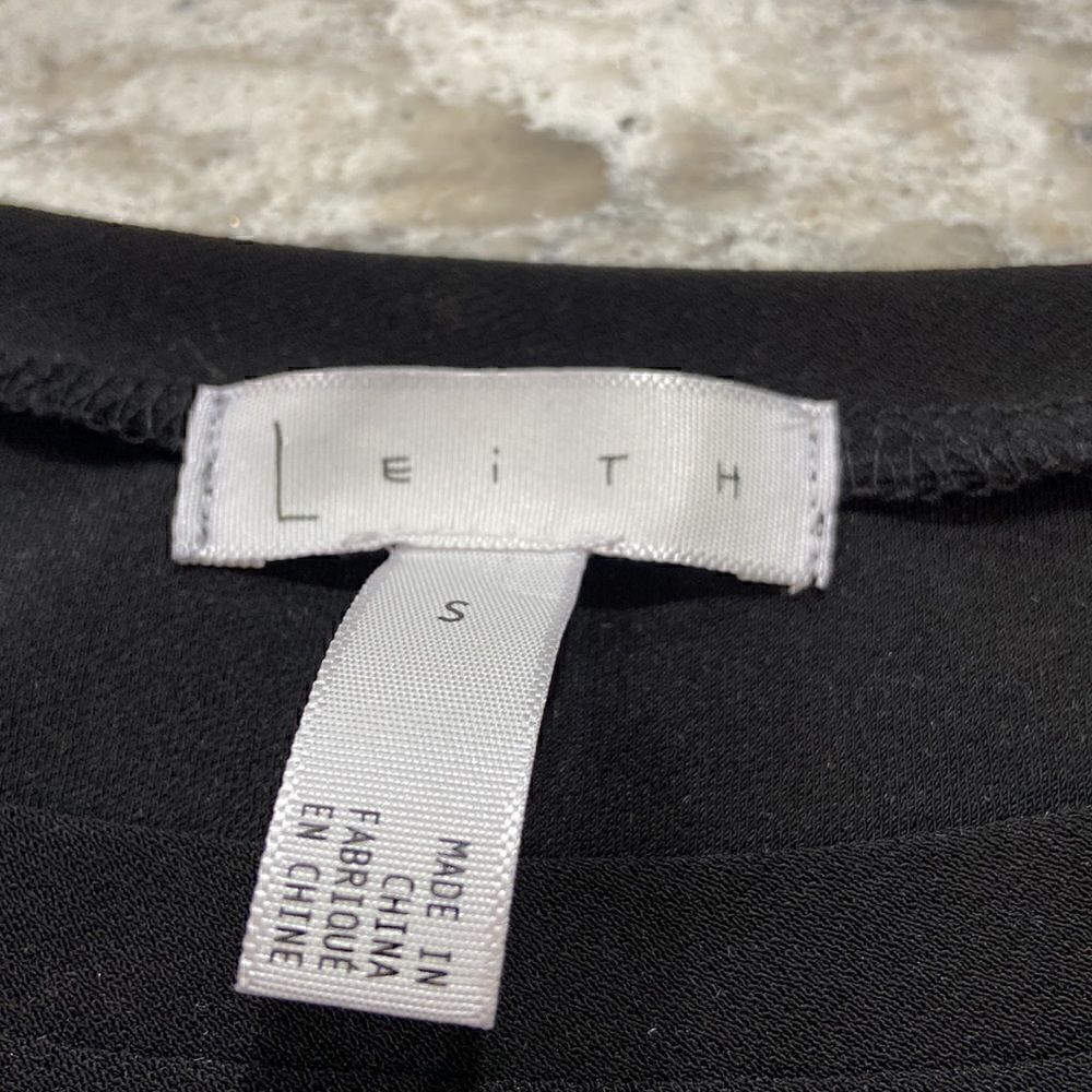 LEITH (Nordstrom)Flowy Trapeze TSHIRT Swing Dress in Black Size S  - Picture 5 of 13